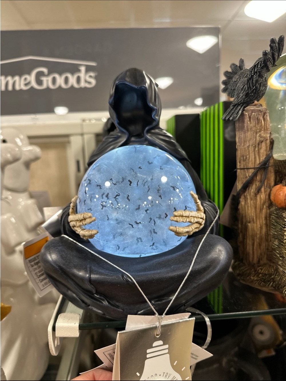 Viral Grim Reaper Crystal Ball Bat Globe